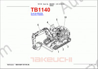 Takeuchi Spare Parts Catalog spare parts catalog for Takeuchi Excavators (Compact Excavator, Mini Excavator, Hydraulic Excavator), PDF