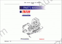 Takeuchi Spare Parts Catalog spare parts catalog for Takeuchi Excavators (Compact Excavator, Mini Excavator, Hydraulic Excavator), PDF