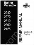 Buhler Versatile 2240-2425 Repair Manual Service manual, wiring diagram, maintenance for tractors Buhler Versatile 2240, 2270, 2310, 2360, 242