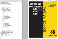 New Holland 575E/655E/675E Backhoe Loader service manual, engine and transmission repair manual, maintenance for New Holland 575E/655E/675E Backhoe Loader
