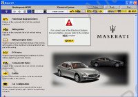 Maserati Quattroporte MY06 spare parts catalogue, service manual, service time schedule, electrical system, diagnostic help.