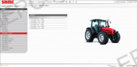Same SDF e-Parts spare parts catalog, workshop service manual, wiring diagram, maintenance agriculture equipment Same