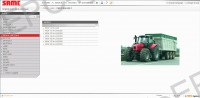 Same SDF e-Parts spare parts catalog, workshop service manual, wiring diagram, maintenance agriculture equipment Same