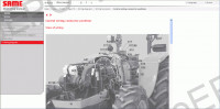Same SDF e-Parts spare parts catalog, workshop service manual, wiring diagram, maintenance agriculture equipment Same