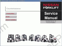 Nissan ForkLift Service Manual workshop service manual Nissan Forklift Truck, maintenance, electrical wiring diagram, hydraulic diagram Nissan Forklift