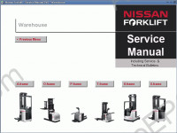 Nissan ForkLift Service Manual workshop service manual Nissan Forklift Truck, maintenance, electrical wiring diagram, hydraulic diagram Nissan Forklift