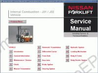 Nissan ForkLift Service Manual workshop service manual Nissan Forklift Truck, maintenance, electrical wiring diagram, hydraulic diagram Nissan Forklift