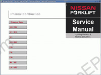Nissan ForkLift Service Manual workshop service manual Nissan Forklift Truck, maintenance, electrical wiring diagram, hydraulic diagram Nissan Forklift