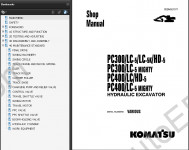 Komatsu Hydraulic Excavator PC300, PC400 Operation and Maintenance Manual, Workshop Service Manual Komatsu for Komatsu Hydraulic Excavator PC300-5, PC400