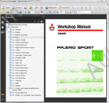 Mitsubishi Pajero Sport 1998-2004, The description of technology of repair and service, diagnostics, bodywork and other repair information. Wiring Diagrams.