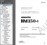 Komatsu Articulated Dump Truck HM350-1 service manual, shop manual, maintenance Komatsu Articulated Dump Truck HM350-1
