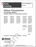 Allison Transmission Parts Catalog 5000 and 6000 product families spare parts catalog