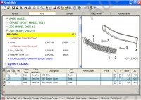 Mitchell Repair Mate 3.0 spare parts catalog, all models cars, USA Market. Body dimensions and spare parts price included