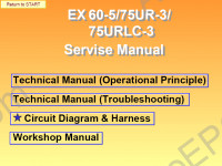 Hitachi Hydraulic Excavators Workshop Service Manual Workshop Service Manual for Hitachi Hydraulic Excavators, Technical Manual (Operational Principle, Troubleshooting), Circuit Diagram & Harness