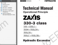 Hitachi ZAXIS 330-3 Service Manual workshop service manual Hitachi Service Manual ZAXIS 330-3, electrical wiring diagram, hydraulic schematic