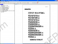 Komatsu ForkLift Workshop Service Manual 2010 workshop service manual Komatsu Forklift Truck, electrical wiring diagram, hydraulic circuit diagram, maintenance