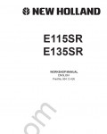 New Holland E115SR / E135SR Crawler Excavator Service Manual workshop service manual New Holland E115SR, wiring diagram, hydraulic diagram