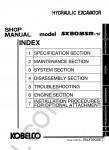 Kobelco SK80MSR-1E Crawler Excavator Service Manual Workshop Service Manual Kobelco SK80MSR-1E Crawler Excavator, Electrical Wiring Diagram, Hydraulic Schematic, Operation and Maintenance Manual Kobelco