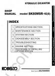 Kobelco SK80MSR-1E(S) Crawler Excavator Service Manual Workshop Service Manual Kobelco SK80MSR-1E(S) Crawler Excavator, Electrical Wiring Diagram, Hydraulic Schematic, Operation and Maintenance Manual Kobelco