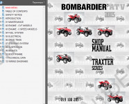 BRP Can-Am Traxter Series Service Manual 2005 Workshop Service Manual BRP Can-Am Traxter Series, Electrical Wiring Diagram, Maintenance & Operation Manual