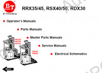Toyota BT Prime-Mover Class 2 Parts and Service Manual spare parts catalog, parts manual, service manual BT