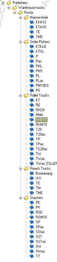 Rocla Oyj Forklift 2011 spare parts catalog Rocla, parts manual ROCLA Forklifts & Warehouse Trucks, reach trucks, stackers