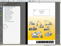 Liebherr PR721-741 Crawler Dozers Service Manual workshop service manual Liebherr PR721/PR731/PR741, electrical wiring diagram, hydraulic diagram, operator's manual crawler dozers