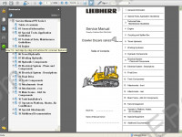 Liebherr PR 724-764 Crawler Dozers Service Manua workshop service manual Liebherr PR 724-764, electrical wiring diagram, hydraulic diagram, operator's manual crawler dozers