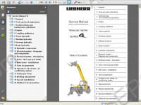 Liebherr TL Series Telescopic Handler Service Manual workshop service manual Liebherr TL series Telescopic Handler, electrical wiring diagram, hydraulic diagram, operator's manual Pipe Layers