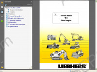 Liebherr TH4 Diesel Engine Service Manual workshop service manual Liebherr Diesel Engine TH4, repair manual, assembly, disassembly, specifications