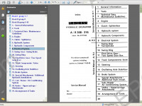 Liebherr A / R 308-316 Crawler Excavator Service Manual workshop service manual Liebherr A / R 308-316 crawler excavator, electrical wiring diagram, hydraulic diagram, operator's manual