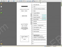 Liebherr R984B / R984C Excavator Service Manual workshop service manual Liebherr R984B / R984C excavator, electrical wiring diagram, hydraulic diagram, operator's manual