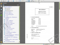 Liebherr A 309 - R 317 Crawler Excavator Service Manual workshop service manual Liebherr A 309 - R 317 crawler excavator, electrical wiring diagram, hydraulic diagram, operator's manual