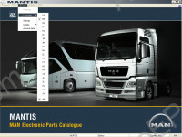 Man Mantis 2010 spare parts catalog for Man trucks, buses, engines. Data version - 462
