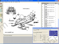 Polaris PartSmart electronic spare parts catalogue, all models snowmobiles Polaris, ATVs Polaris, Polaris Watercraft.