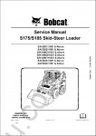 Bobcat Skid-Steer Loader S175, Bobcat S185 Turbo Parts manual, Service manual.