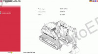 Atlas Terex spare parts catalogue, operator manuls, excavators Terex Atlas