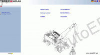 Atlas Terex spare parts catalogue, operator manuls, excavators Terex Atlas