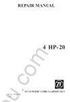 ZF 4HP 20 Automatic Transmission Service Manual, Repair Manual.
