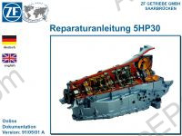 ZF 4HP 20, ZF 5HP 19, ZF5HP 24, ZF 5HP 30, ZF 519FL-A, ZF 6HP 19, ZF 6HP 26, ZF 6HP 32 Service Manuals, Repair Manuals.