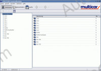 MultiCar spare parts catalogue, service manuals, repair manuals Multicar