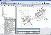 MultiCar spare parts catalogue, service manuals, repair manuals Multicar