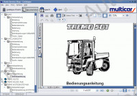 MultiCar spare parts catalogue, service manuals, repair manuals Multicar