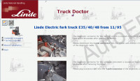 Linde Truck Doctor 2.0.12 diagnostic software, Electrical Wiring diagrams, presented all models Linde Forklift Trucks