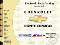 GMC & Chevrolet electronic spare parts catalogue Chevrolet, presented all models Chevrolet produced in Brasil