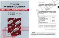 Toyota Avensis, Toyota Corona electrical troubleshooting manual, electrical wiring diagrams Toyota Avensis, Toyota Corona