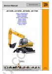 JCB JS Wheeled Excavators Service Manual service manual, engine, transmission repair manual, wiring diagram, hydravlic diagram, maintenance, specifications for JCB JS Wheeled Excavators