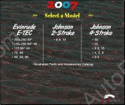 Johnson / Evinrude Spare Parts Catalogs, bulletins, Flat Rate, Operators Guide, Service Manuals. PDF.
