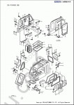 KATO SR-250SP-V (KR-25H-V3) Manual Jib X type Outrigger rough terrain crane original spare parts catalog, PDF