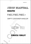Komatsu ForkLift Truck F4EC.F5EC.F6EC-1 shop manual for KOMATSU FORKLIFT TRUCKS F4EC.F5EC.F6EC-1